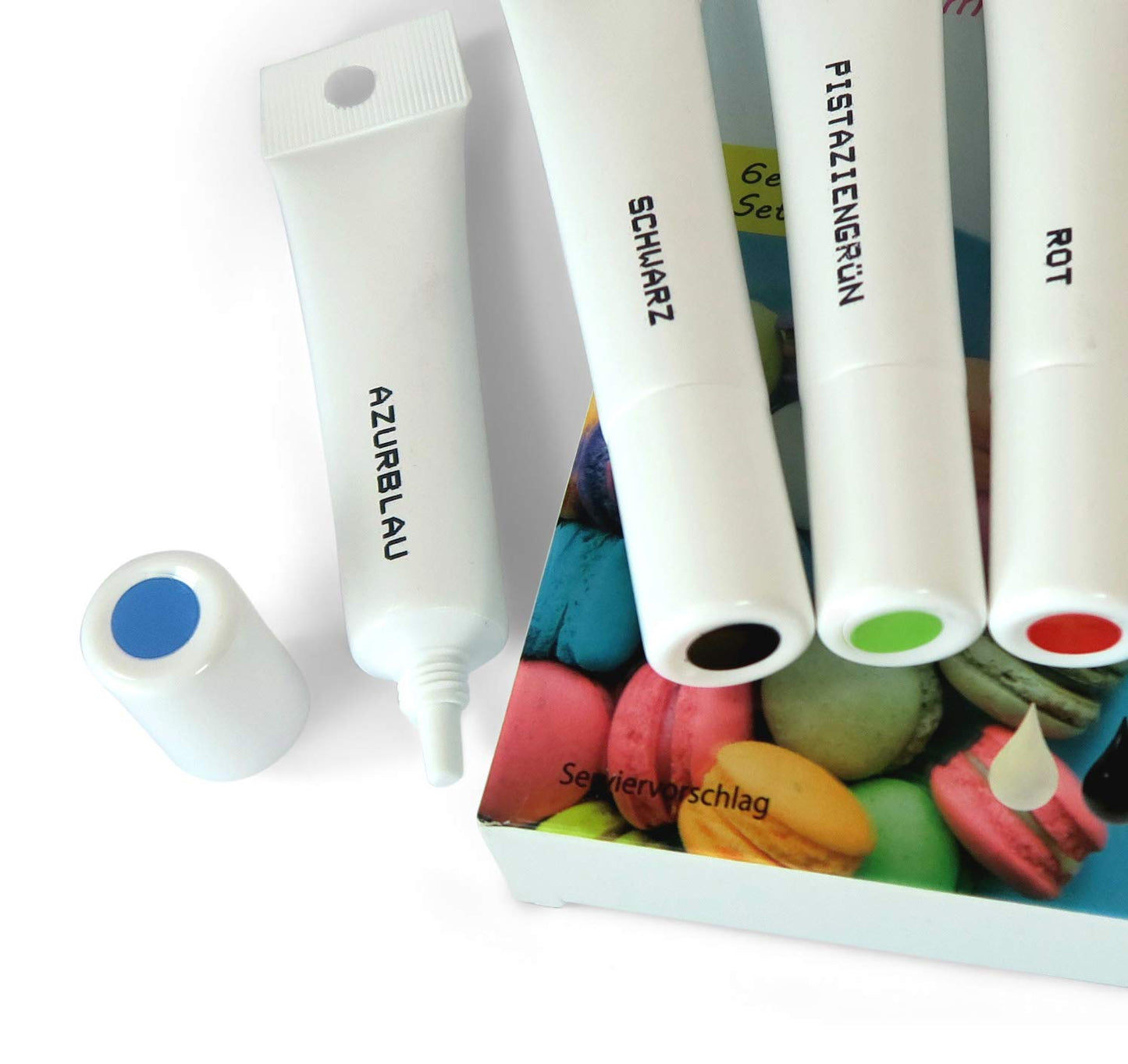 Wenburg Gel Profi Lebensmittelfarbe, 6 x 20g.