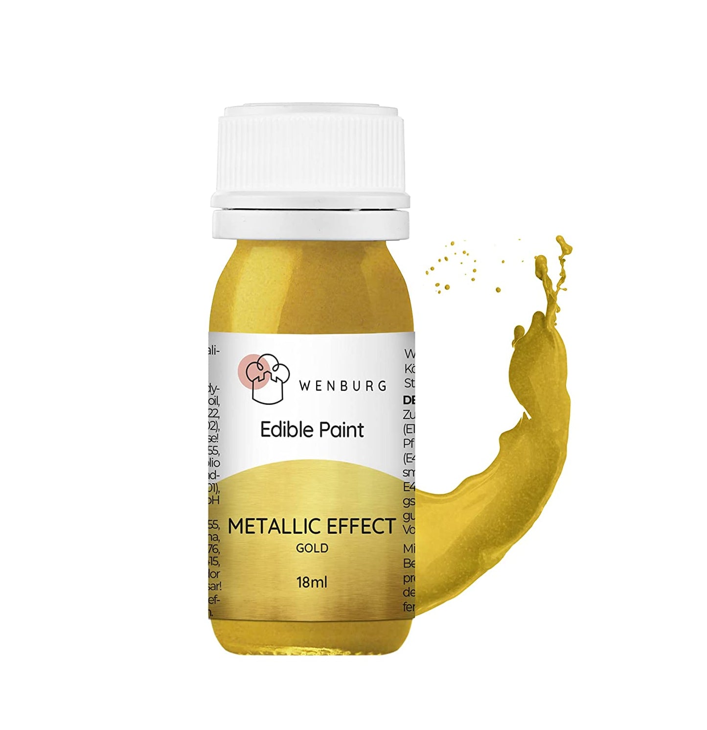 Wenburg food coloring, metallic, 18ml.