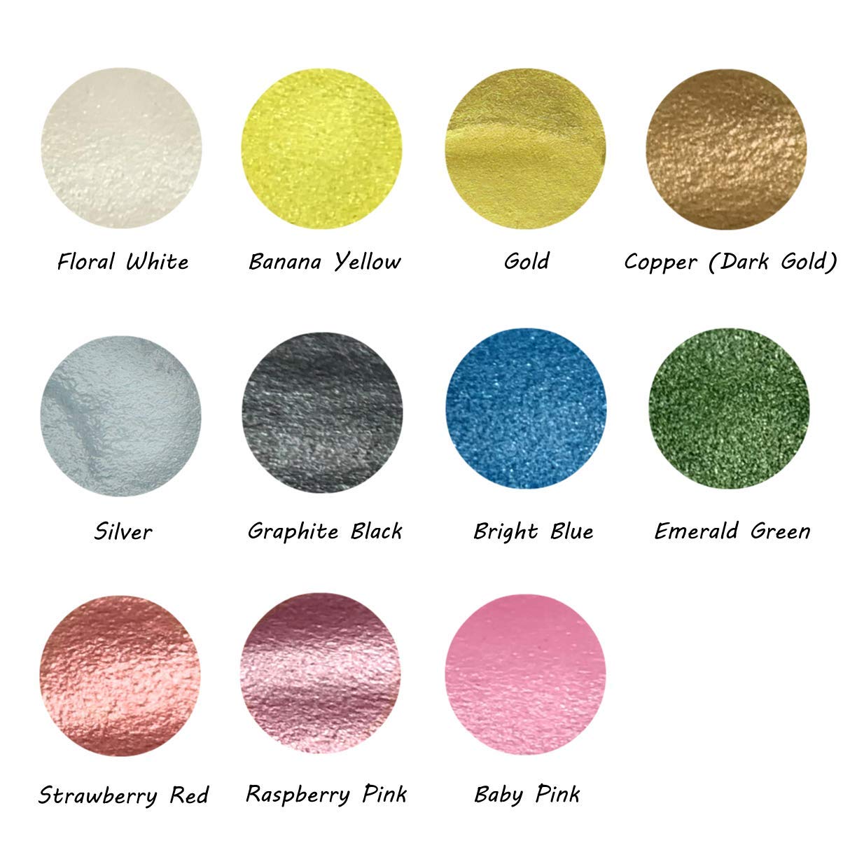 Wenburg food coloring, metallic, 18ml.