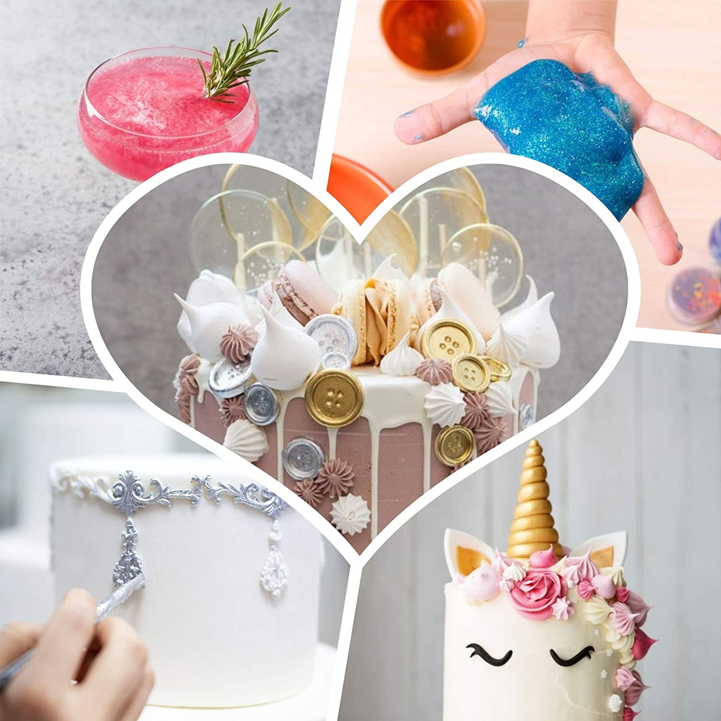 Wenburg food coloring, metallic, 18ml.