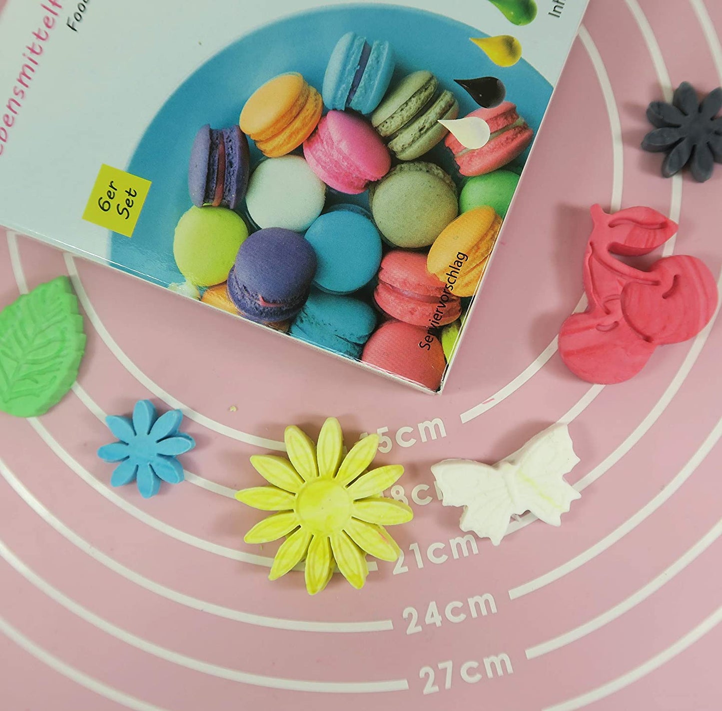 Wenburg Gel Profi Lebensmittelfarbe, 6 x 20g.