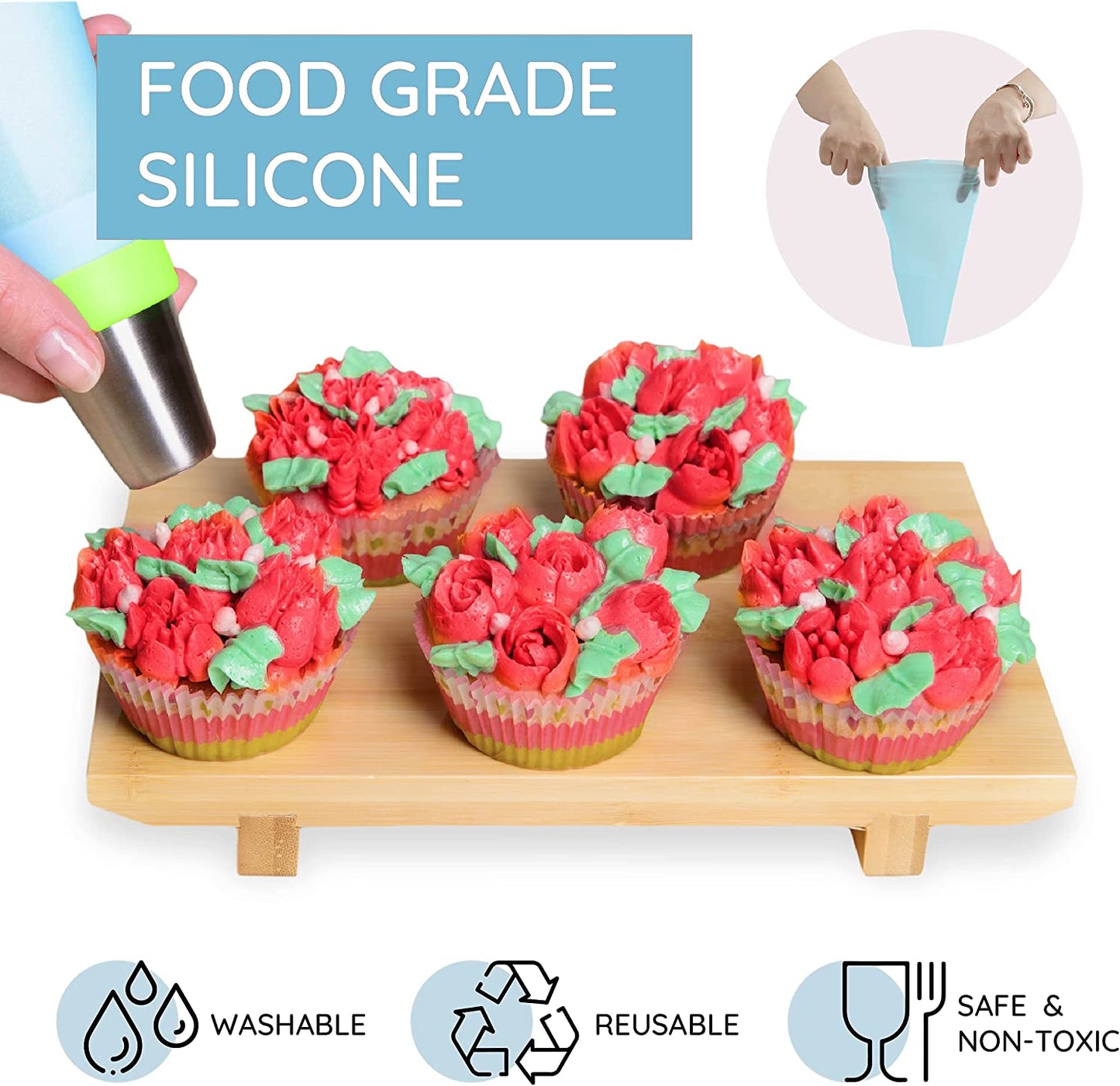 Wenburg Profi Spritztüllen Set mit 29 Aufsätzen