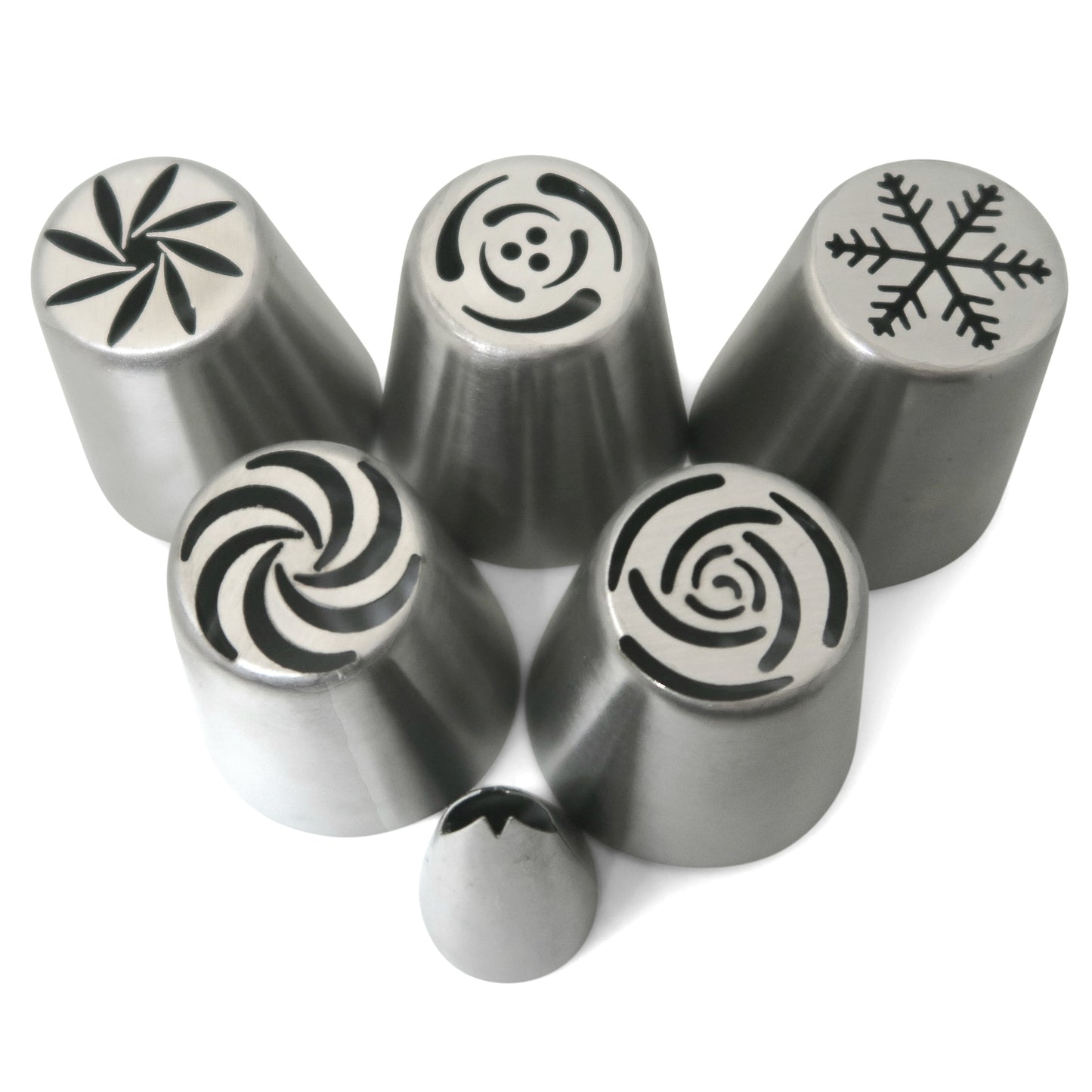Wenburg Russian stainless steel piping nozzle set deluxe