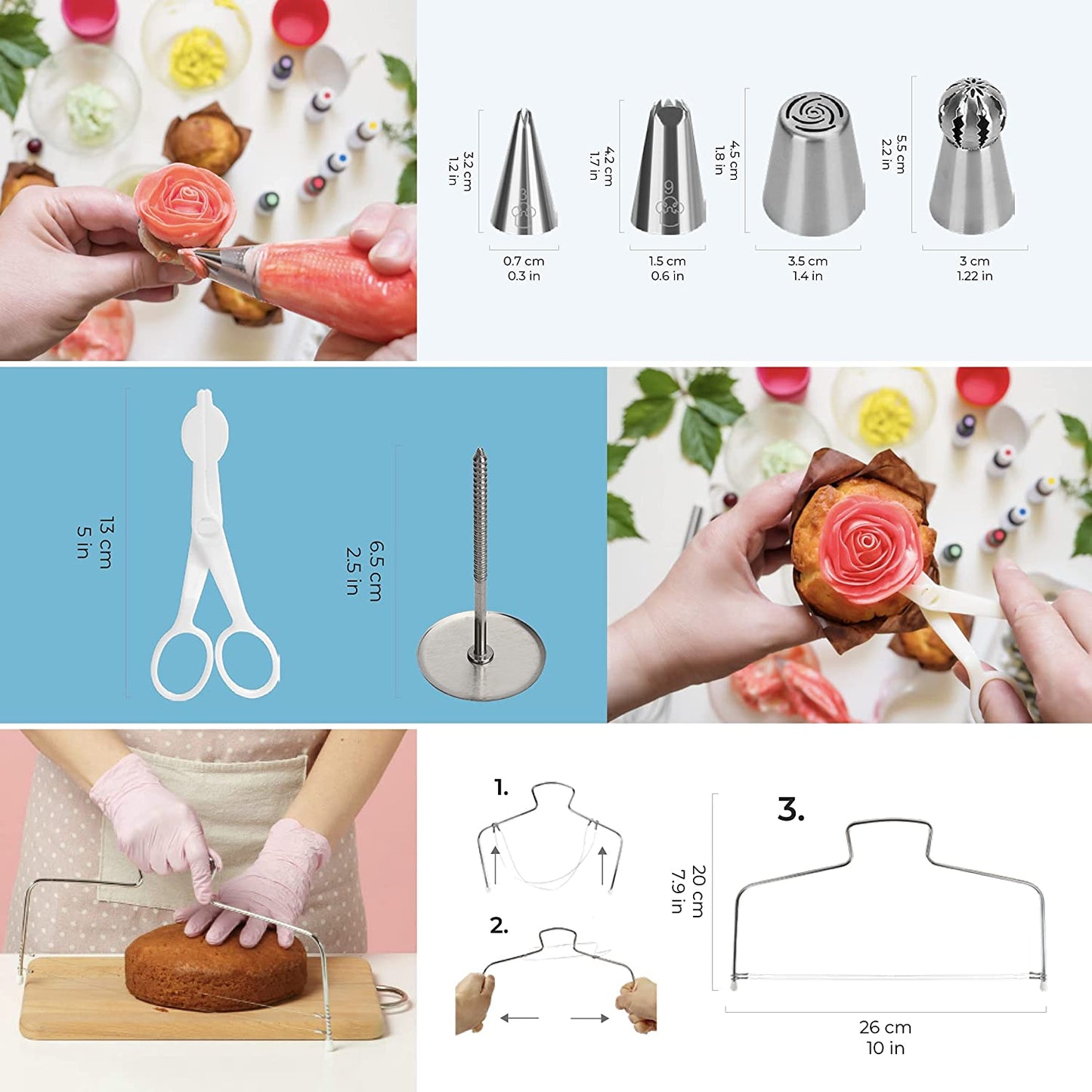 Wenburg cake accessory set