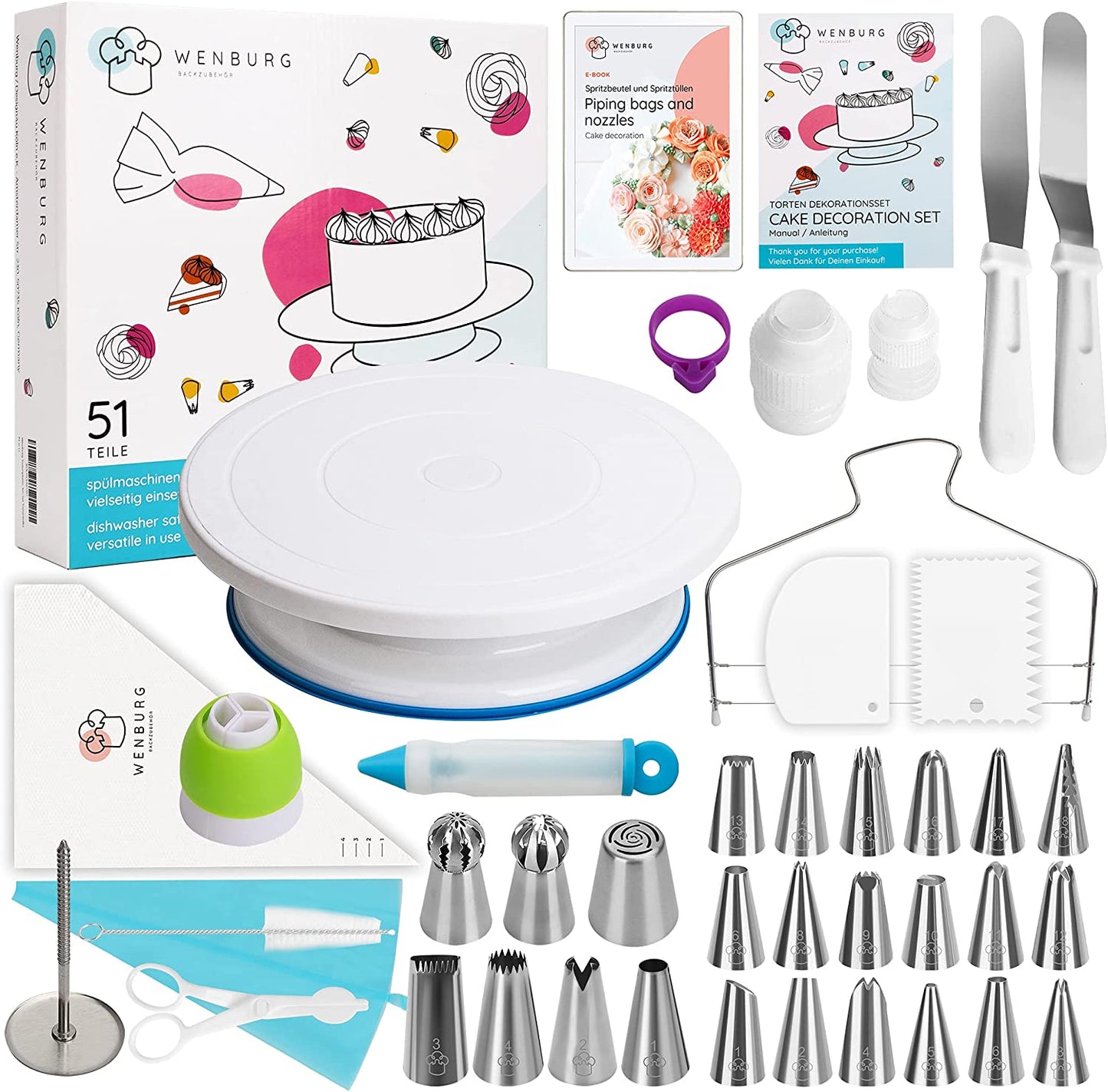 Wenburg cake accessory set