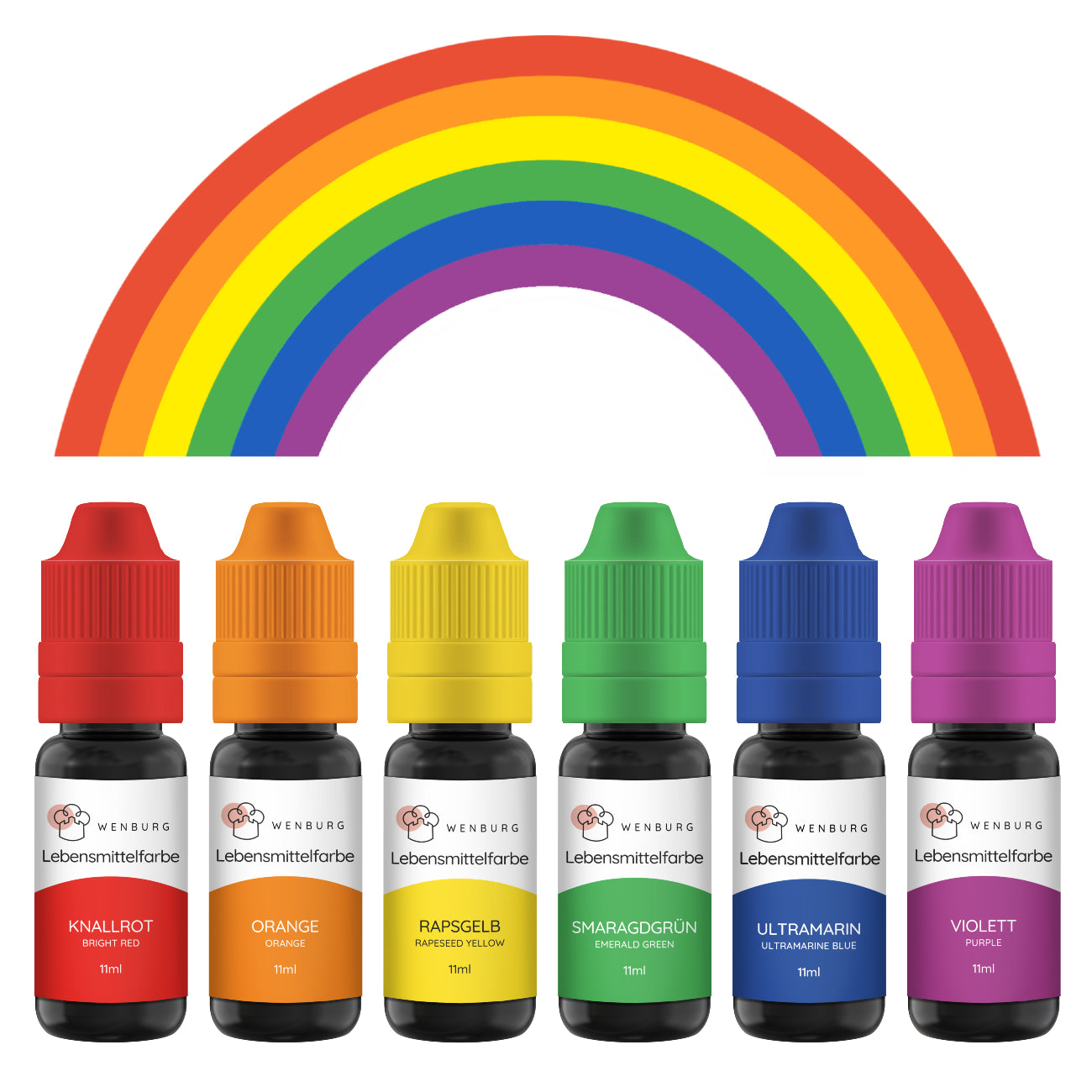 Wenburg Lebensmittelfarbe - Regenbogen